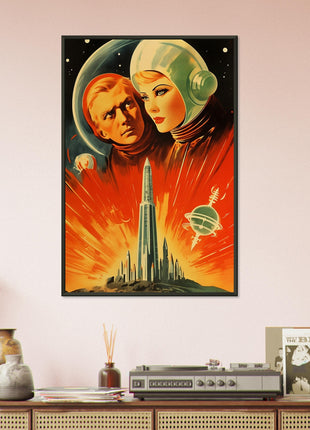 Futuristic vintage poster