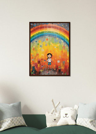 Regenboog kinderposter