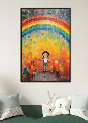 Regenboog kinderposter