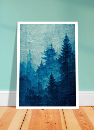 Blue forest poster