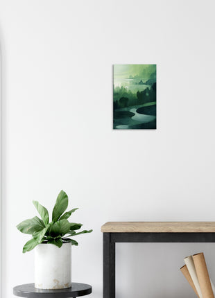 Green abstract landscape poster (part 3 of 3)