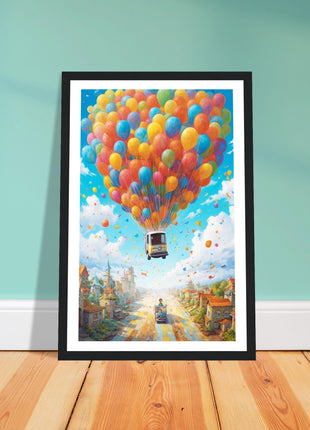 Balloon ride kids poster