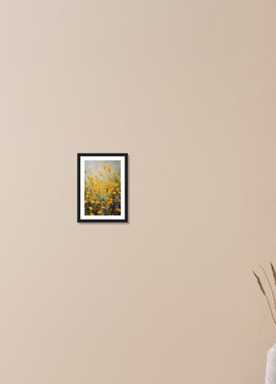 Yellow spring flowers poster