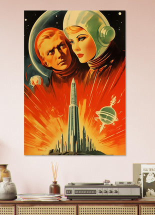 Futuristic vintage poster