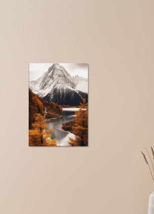 Herfst berglandschap poster