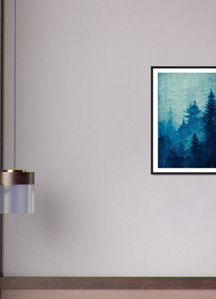 Blue forest poster