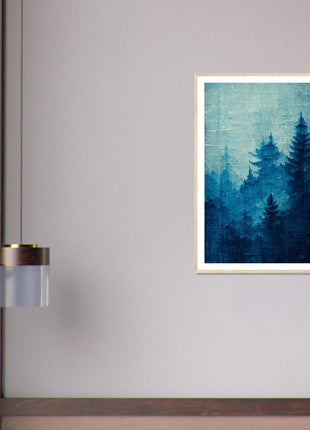 Blue forest poster