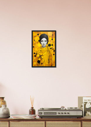 Lady in yellow poster