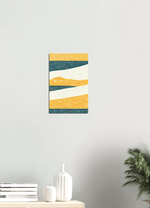 Abstract mountain poster