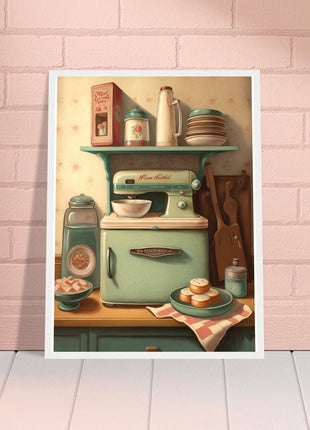 Vintage kitchen poster