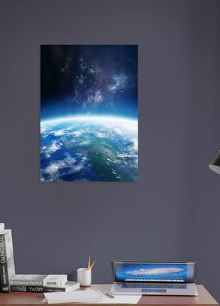 Earth from space poster