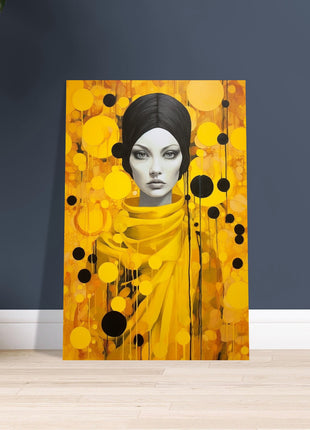 Lady in yellow poster