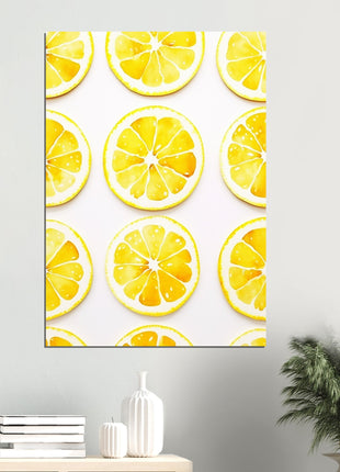 Lemon slices kitchen poster