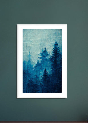 Blue forest poster