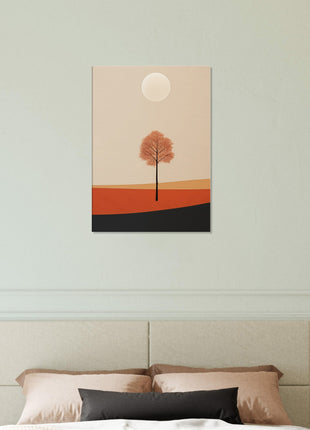 Herfstzon landschap poster