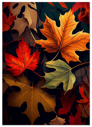 Fall leaves poster