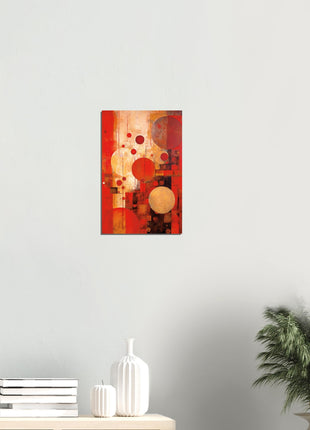 Red abstract poster