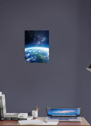 Earth from space poster