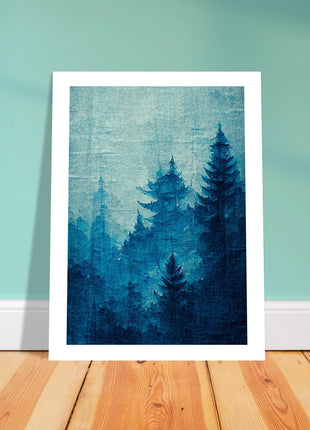 Blue forest poster