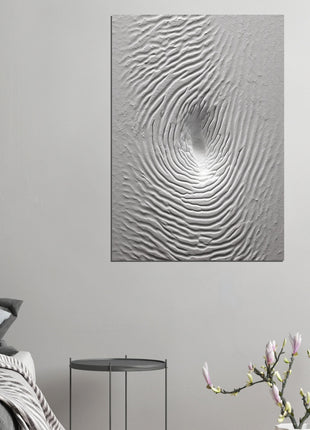 concrete fingerprint pattern poster