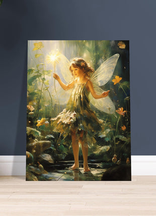 Fairy in the woods kids poster