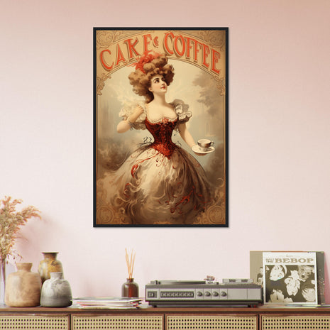 Cake & Coffee Vintage kitchen poster