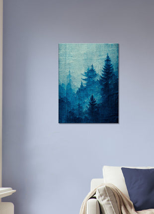 Blue forest poster