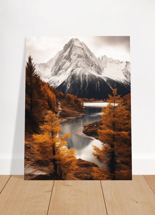 Herfst berglandschap poster