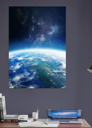 Earth from space poster