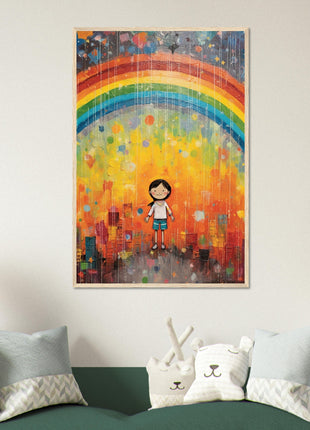 Regenboog kinderposter