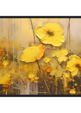 Yellow flowers poster