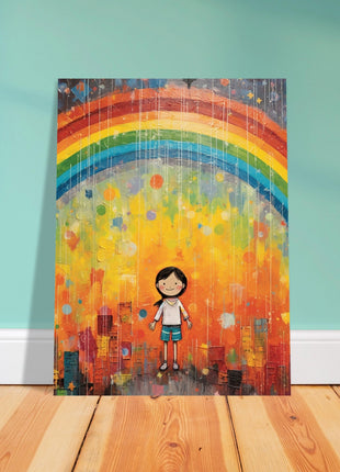 Regenboog kinderposter