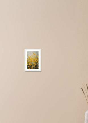 Yellow spring flowers poster