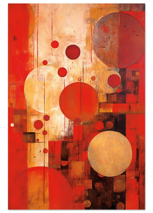 Red abstract poster