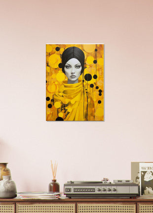 Lady in yellow poster