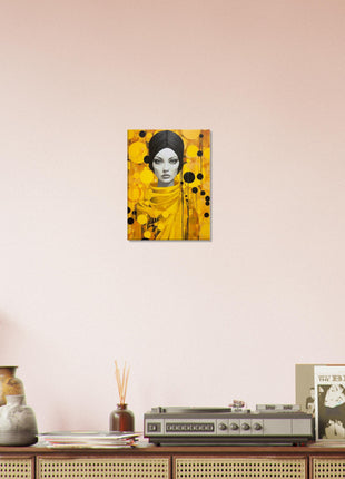 Lady in yellow poster