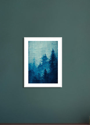 Blue forest poster