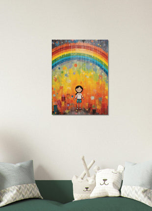 Regenboog kinderposter