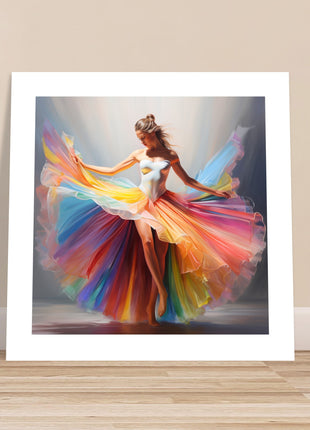 Regenboog danser poster