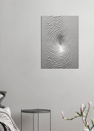 concrete fingerprint pattern poster