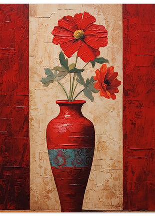 Gorgeous red flowers poster