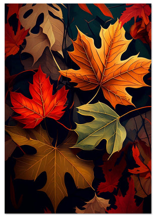 Fall leaves poster