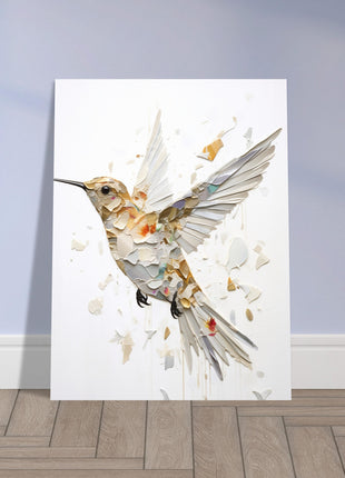 Dynamic Hummingbird Poster: Artistic Elegance in Motion