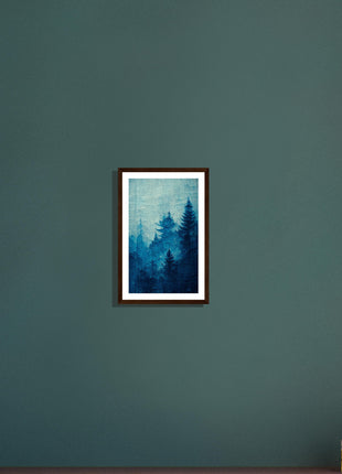 Blue forest poster