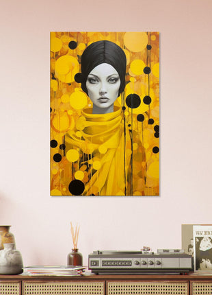 Lady in yellow poster