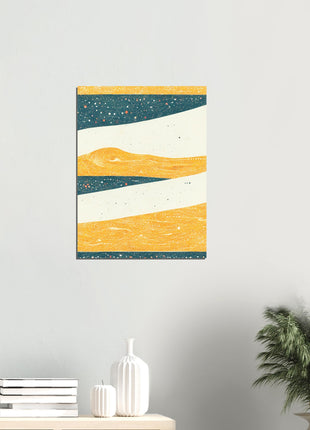 Abstract mountain poster