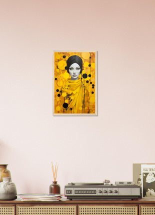 Lady in yellow poster