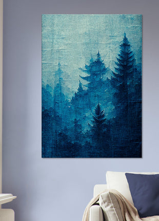 Blue forest poster