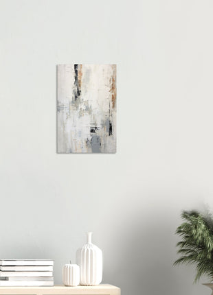 White abstract painting poster