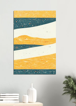 Abstract mountain poster